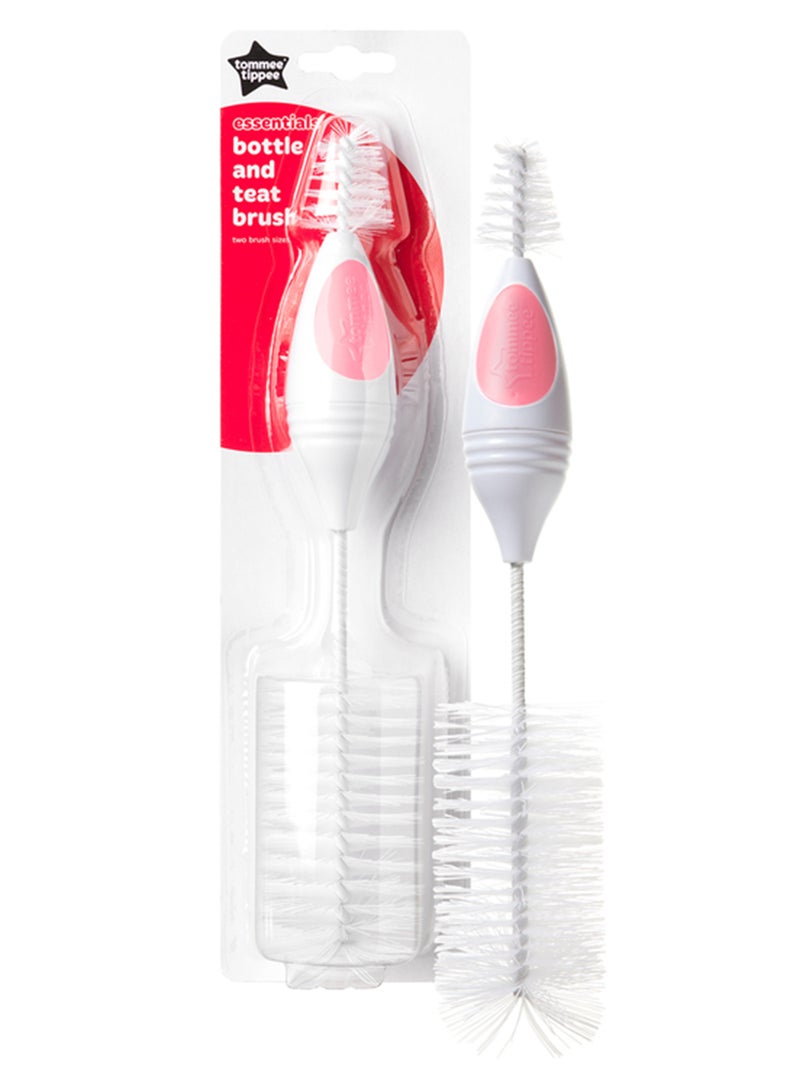 Tommee Tippee Bottle and Teat Brush – Baby Bottle Cleaning Brush with Soft Bristles for Bottles & Teats – Assorted Colors